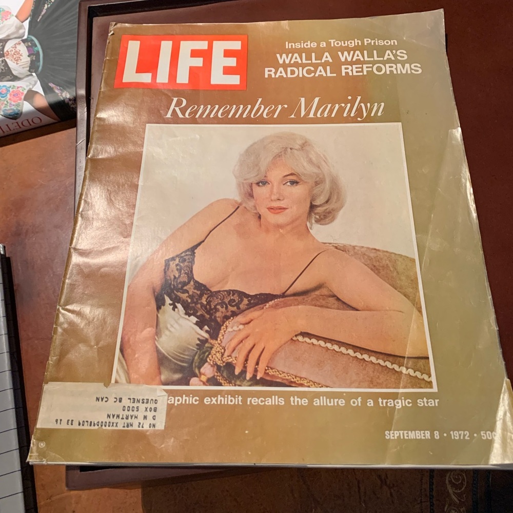 Life Magazine Remembering Marilyn Monroe from 1972